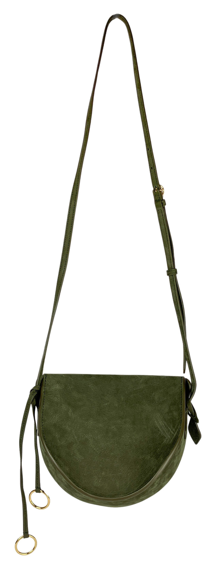 Alaïa Suede Hip Bag in Dark Khaki
