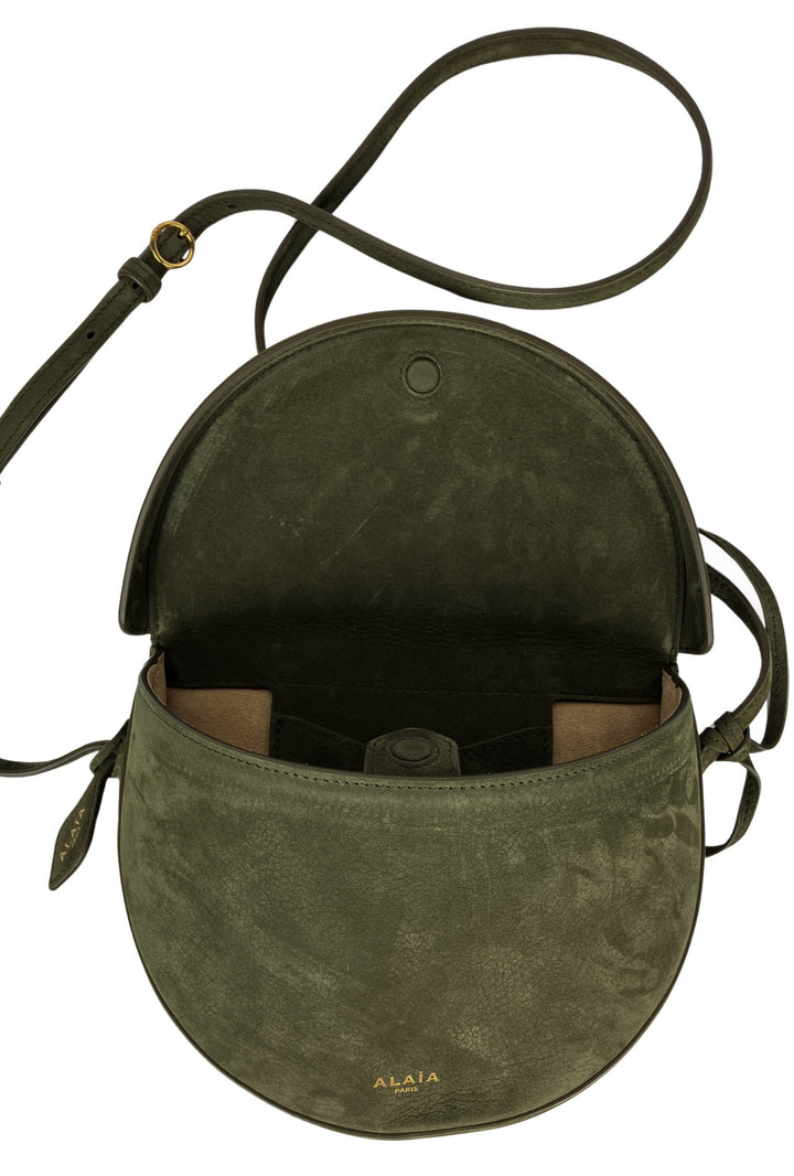 Alaïa Suede Hip Bag in Dark Khaki