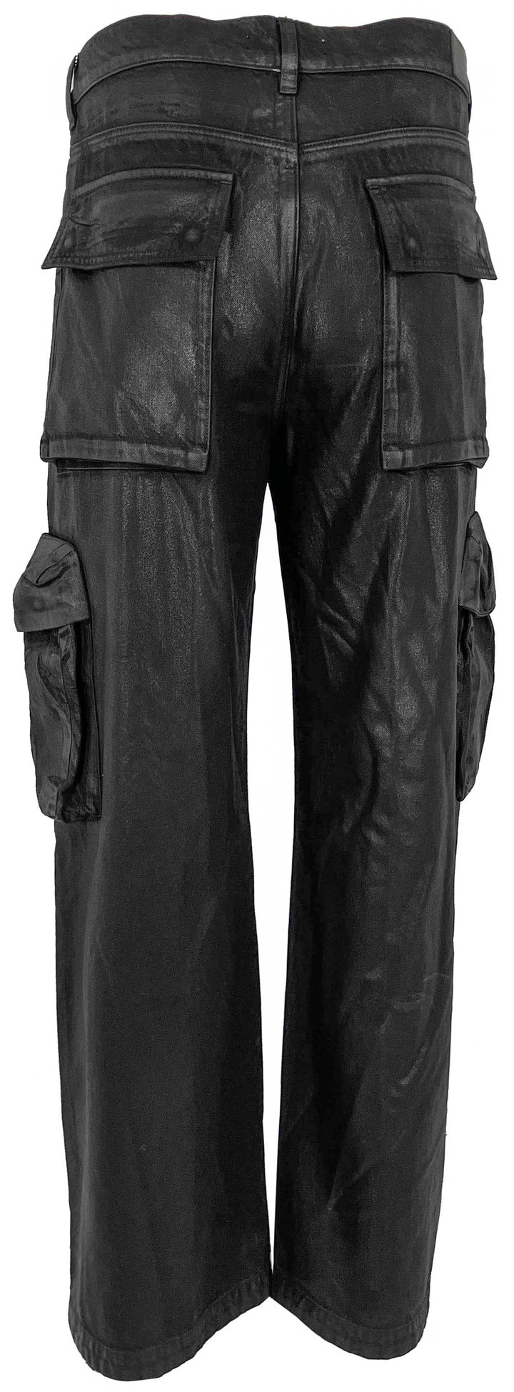Amiri Wax M65 Baggy Cargo Pants in Black - Discounts on Amiri at UAL
