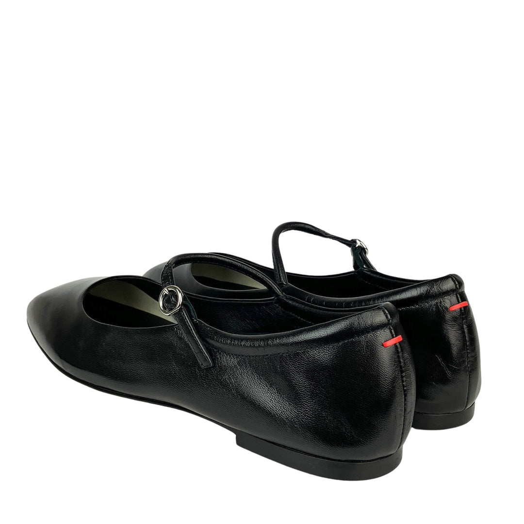 Aeyde Uma Mary Jane Flats in Black