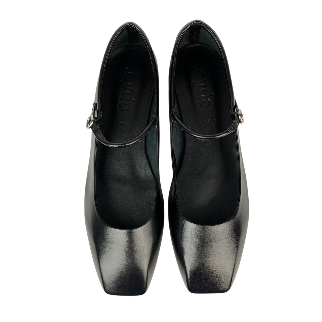Aeyde Uma Mary Jane Flats in Black