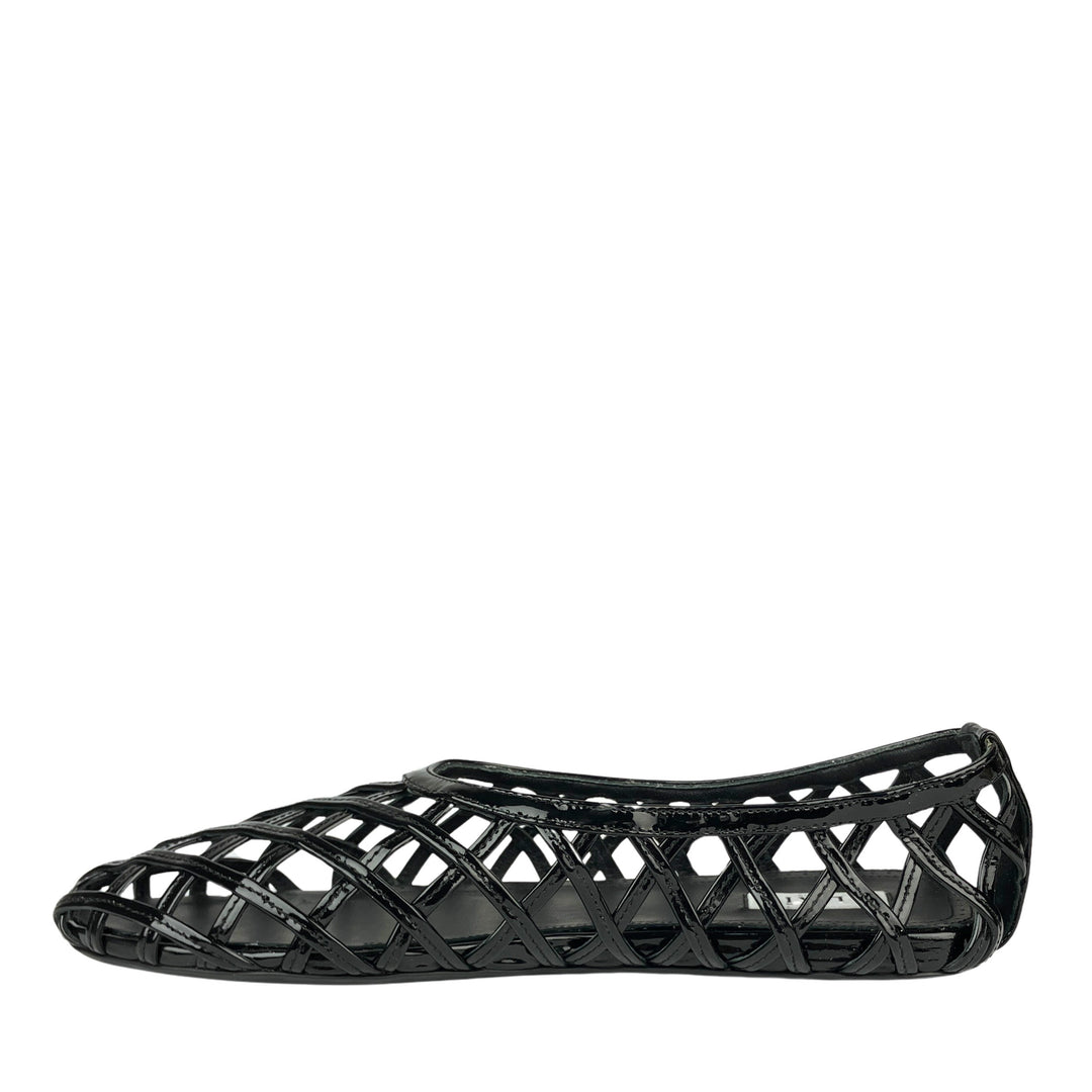 ALAÏA Flat Cage Ballet Flats in Black