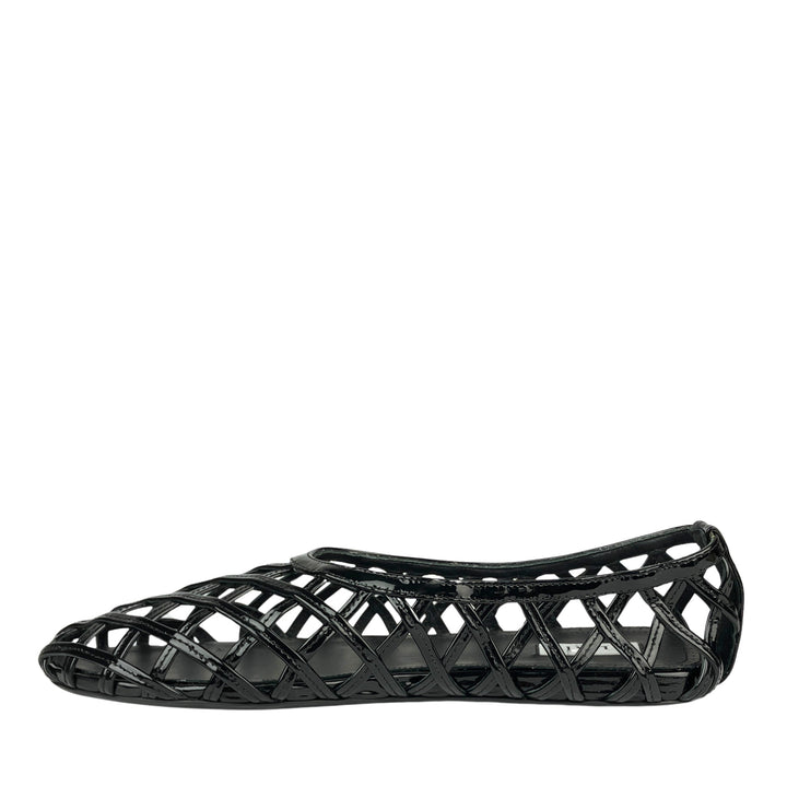 ALAÏA Flat Cage Ballet Flats in Black