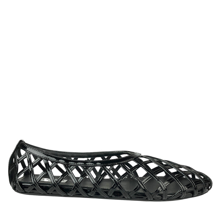 ALAÏA Flat Cage Ballet Flats in Black