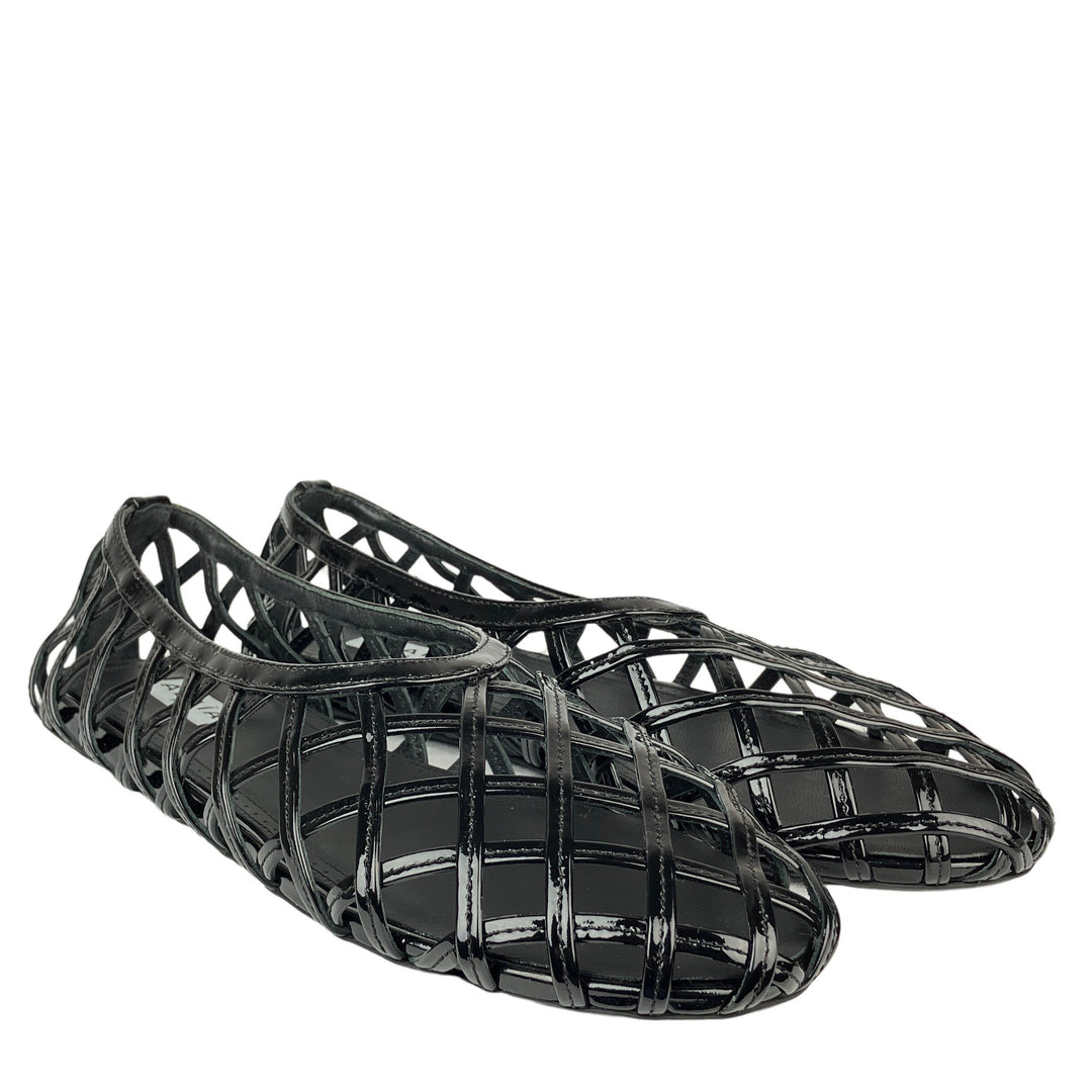 ALAÏA Flat Cage Ballet Flats in Black