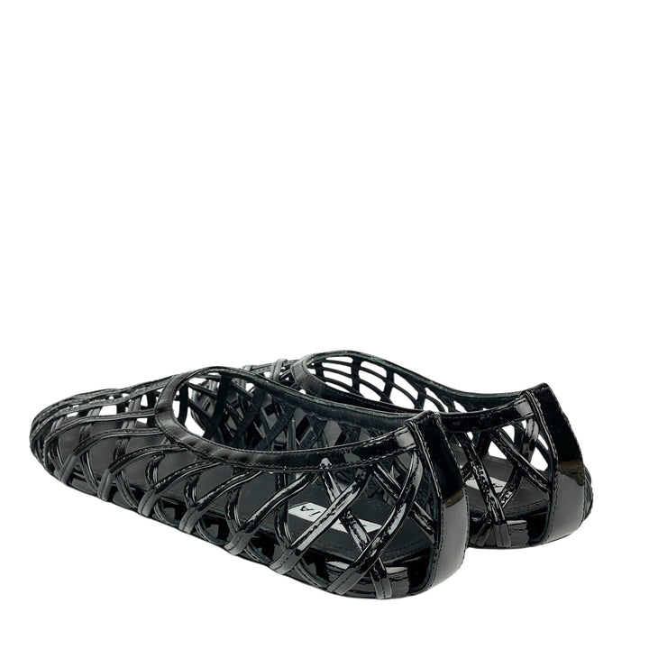 ALAÏA Flat Cage Ballet Flats in Black