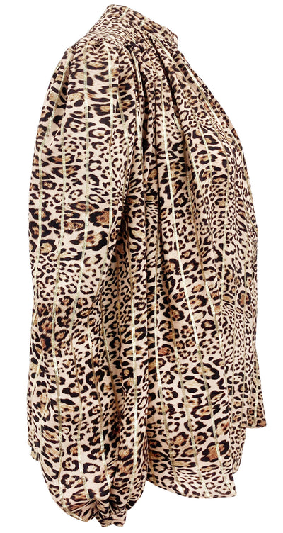 Etro Silk Blouse in Leopard Print - Discounts on Etro at UAL