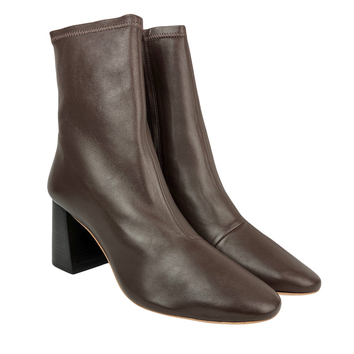 Loeffler Randall Elise Slim Ankle Booties in Chocolate - Discounts on Loeffler Randall at UAL