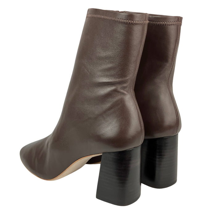 Loeffler Randall Elise Slim Ankle Booties in Chocolate - Discounts on Loeffler Randall at UAL