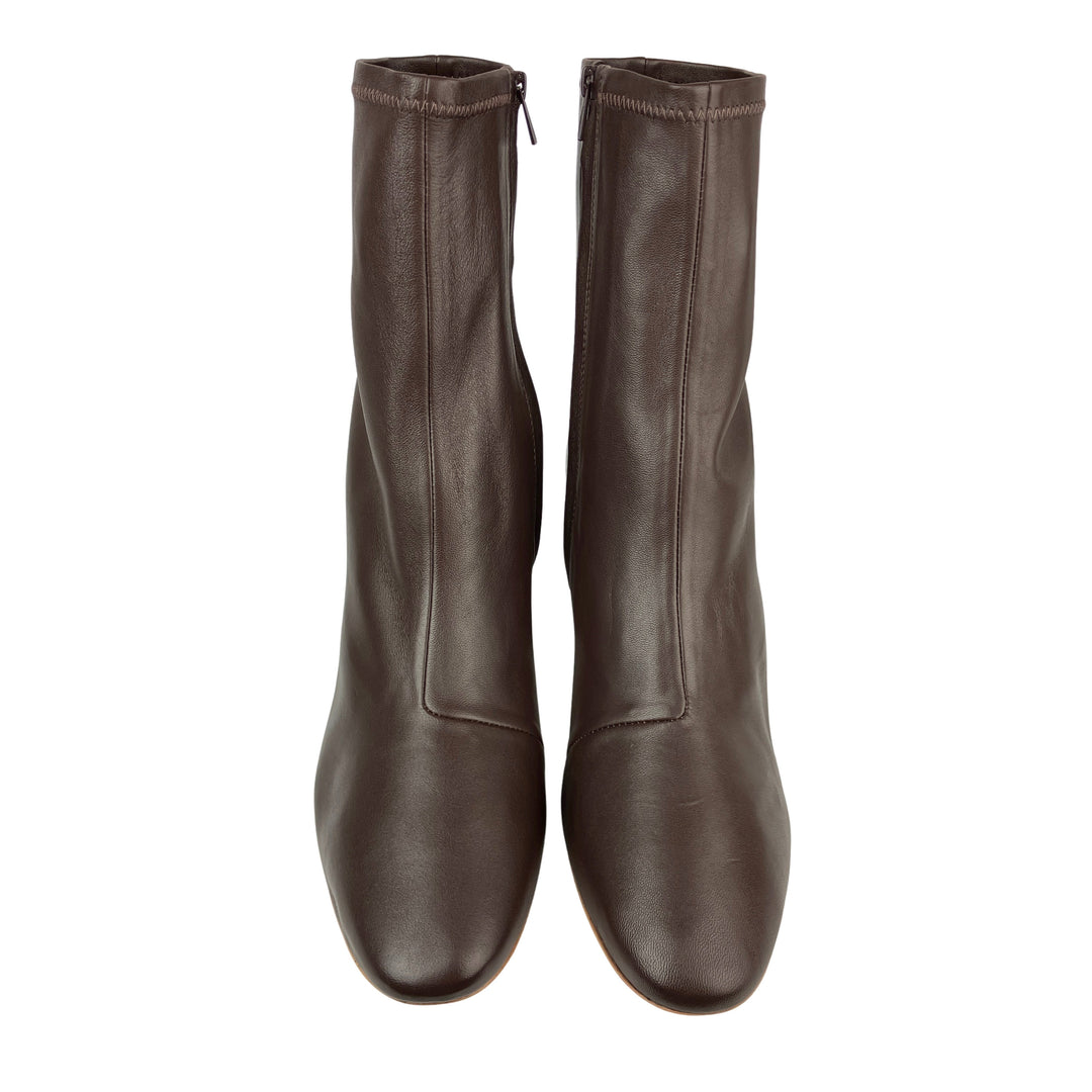 Loeffler Randall Elise Slim Ankle Booties in Chocolate - Discounts on Loeffler Randall at UAL