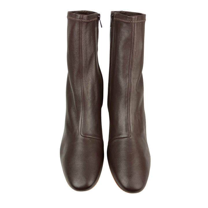 Loeffler Randall Elise Slim Ankle Booties in Chocolate - Discounts on Loeffler Randall at UAL