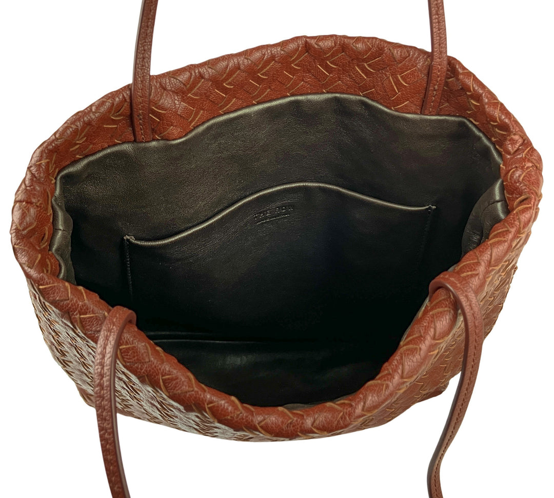 The Row Lilou Woven Bag in Pecan - Discounts on The Row at UAL