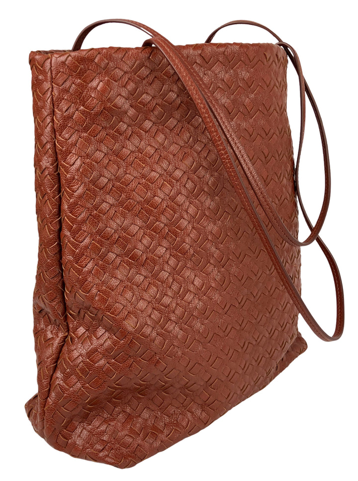 The Row Lilou Woven Bag in Pecan - Discounts on The Row at UAL