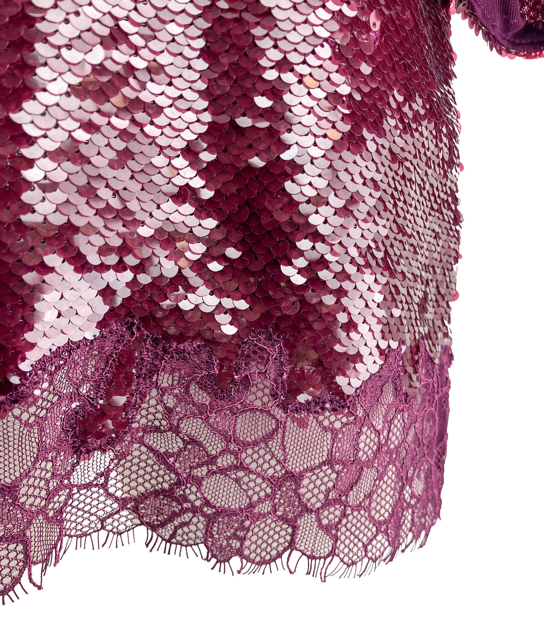 Jonathan Simkhai Mako Sequin Mini Dress in Mangosteen - Discounts on Jonathan Simkhai at UAL