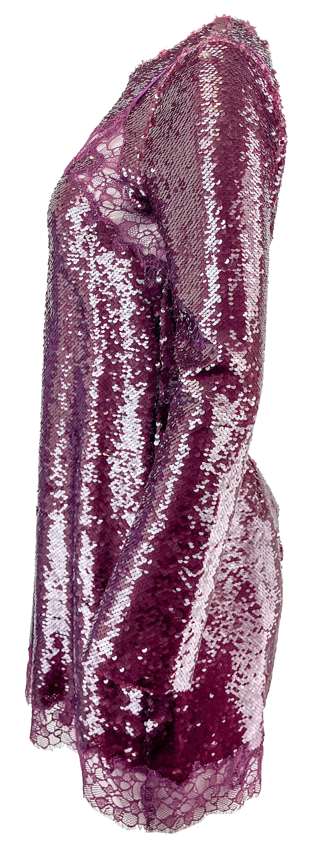 Jonathan Simkhai Mako Sequin Mini Dress in Mangosteen - Discounts on Jonathan Simkhai at UAL