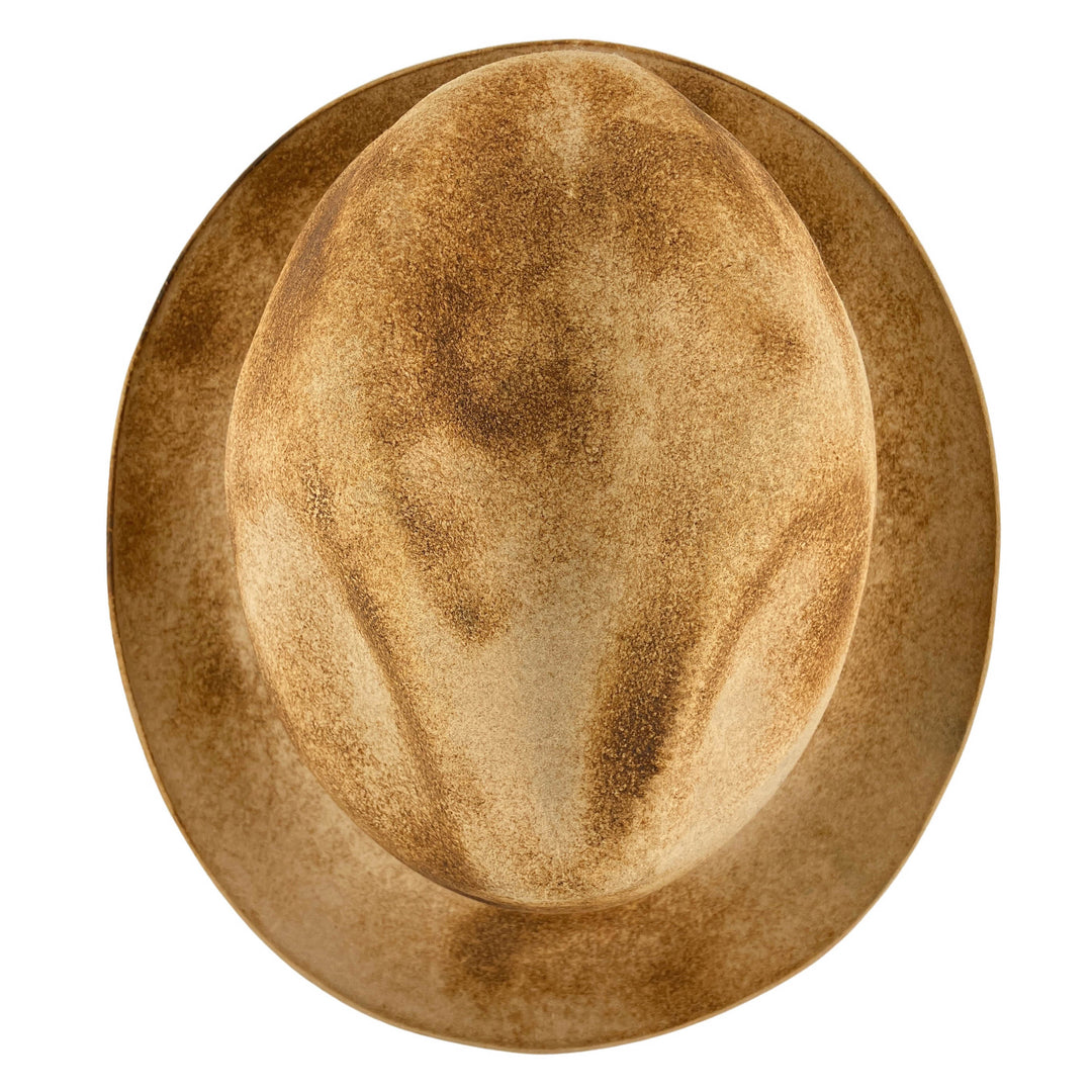 Reinhard Plank Coated Wool Fedora Hat in Tan - Discounts on Reinhard Plank at UAL