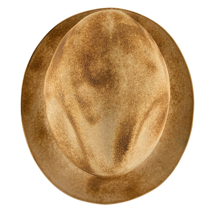 Reinhard Plank Coated Wool Fedora Hat in Tan - Discounts on Reinhard Plank at UAL