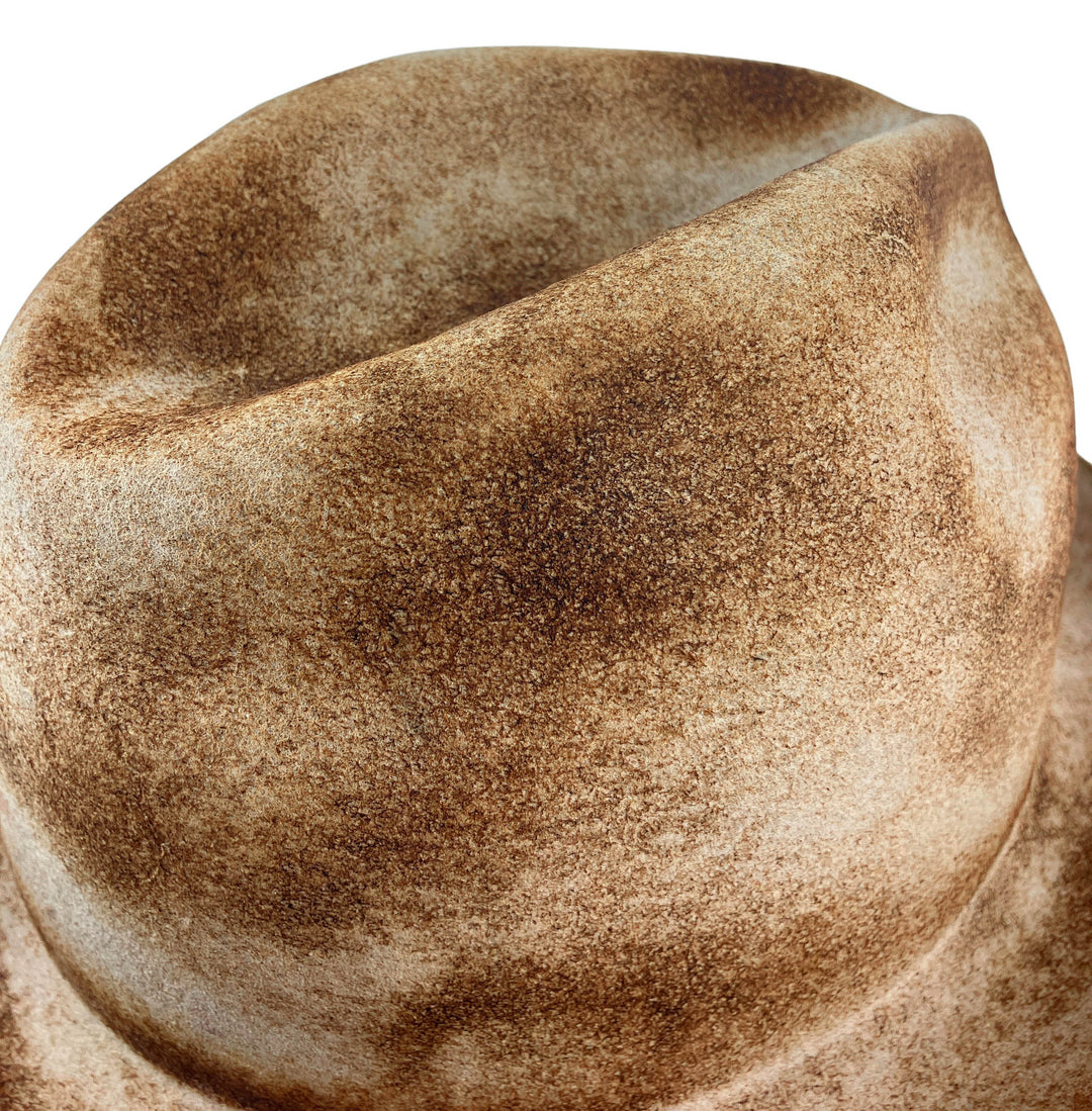 Reinhard Plank Coated Wool Fedora Hat in Tan - Discounts on Reinhard Plank at UAL