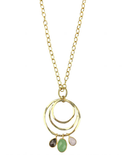 Betty Carré Three Ring and Stone Long Necklace - Discounts on Betty Carré at UAL