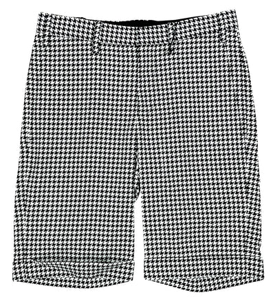 Neil Barrett Skinny Fit Houndstooth Shorts in Black and White - Discounts on Neil Barrett at UAL