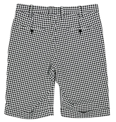 Neil Barrett Skinny Fit Houndstooth Shorts in Black and White - Discounts on Neil Barrett at UAL