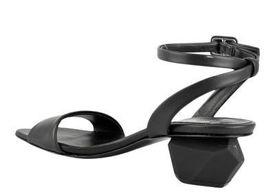 Giuseppe Zanotti Flace Heels with Ankle Strap in Black - Discounts on Giuseppe Zanotti at UAL