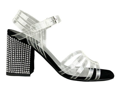 Laurence Dacade Germanie Sandals in Black and Silver - Discounts on Laurence Dacade at UAL