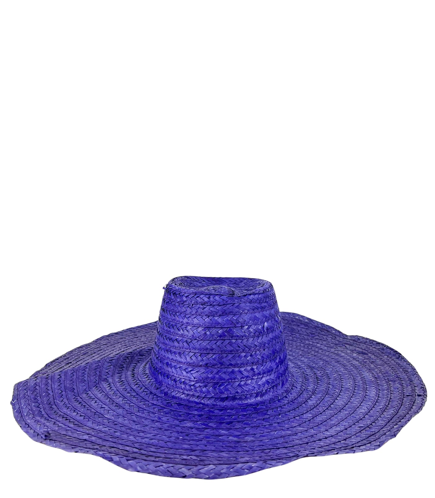 Reinhard Plank Painted Straw Hat in Purple - Discounts on Reinhard Plank at UAL