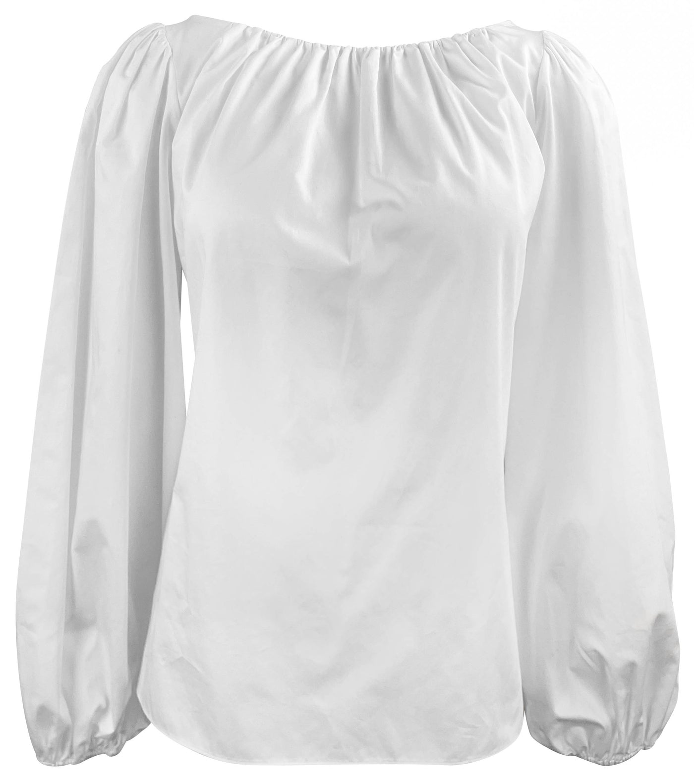 Adam Lippes Boat Neck Blouse in White - Discounts on Adam Lippes at UAL