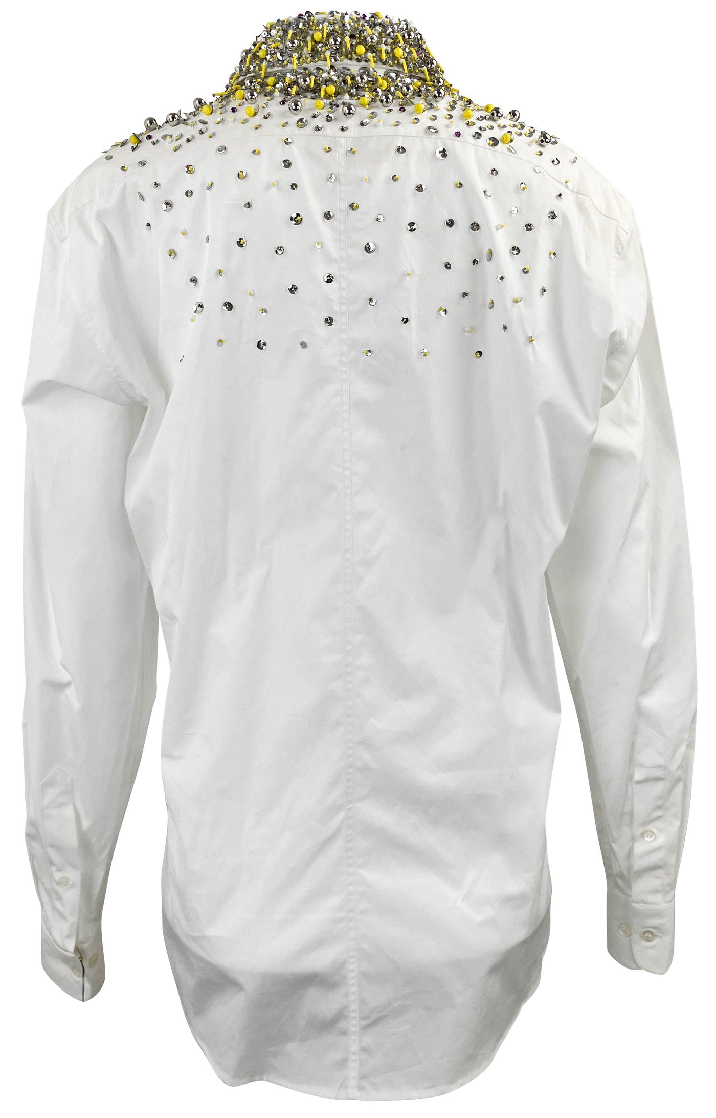 Dries Van Noten Clavelly Embellished Shirt in White - Discounts on Dries Van Noten at UAL