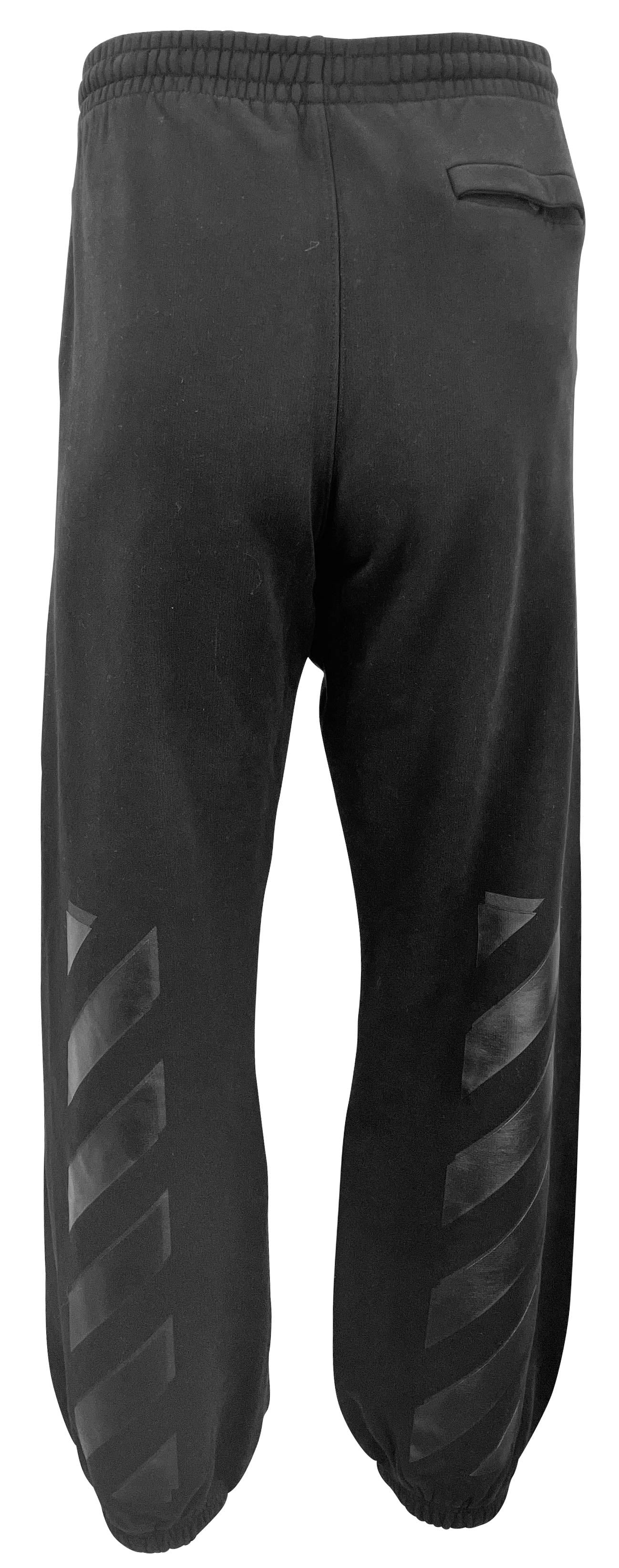 Off-White Diagonal Stripe Sweatpants in Black - Discounts on Off-White at UAL