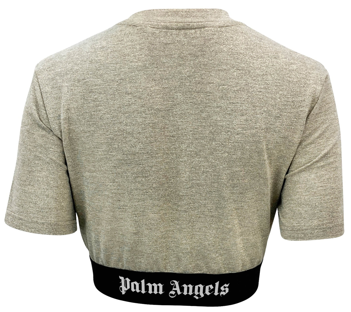 Palm Angels Logo Tape Tee in Gold - Discounts on Palm Angels at UAL