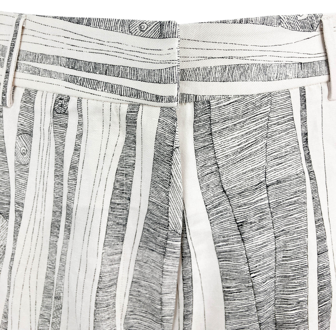 Raquel Allegra Narobi Pants in Dirty White/Black - Discounts on Raquel Allegra at UAL