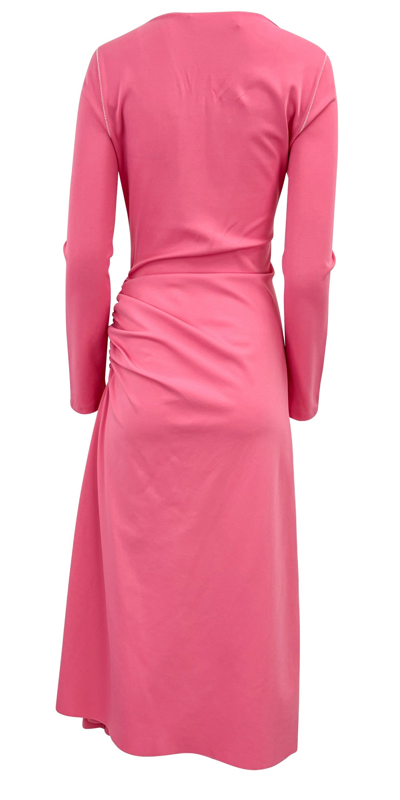Marni Draped Dress in Pink - Discounts on Marni at UAL