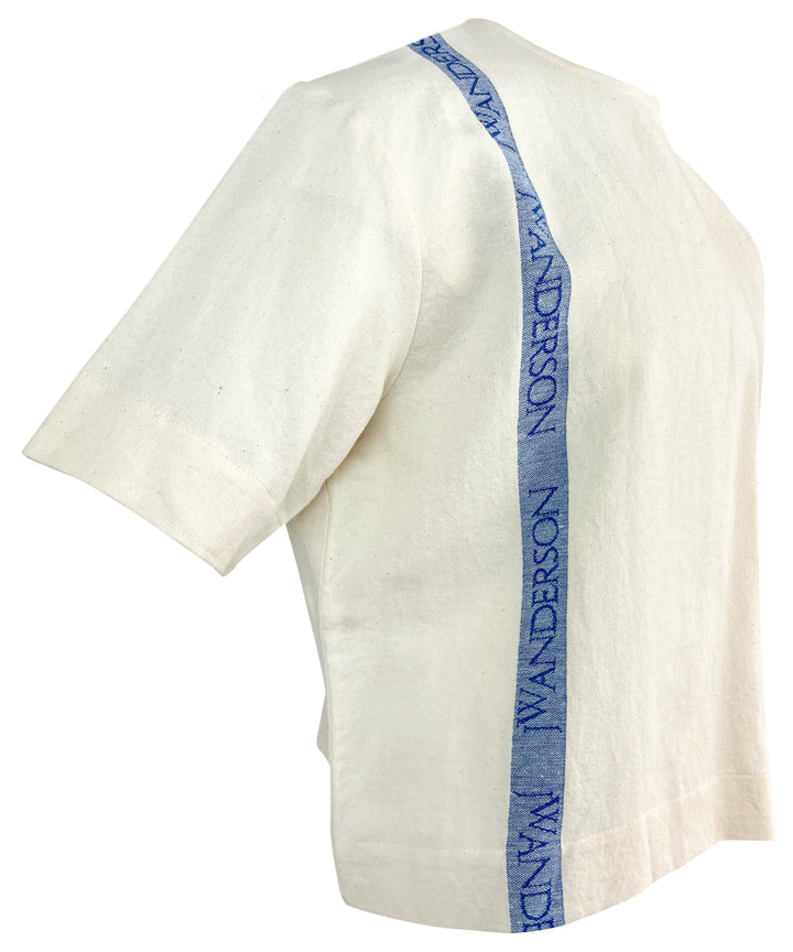 JW Anderson Boxy Tee in Cream - Discounts on JW Anderson at UAL