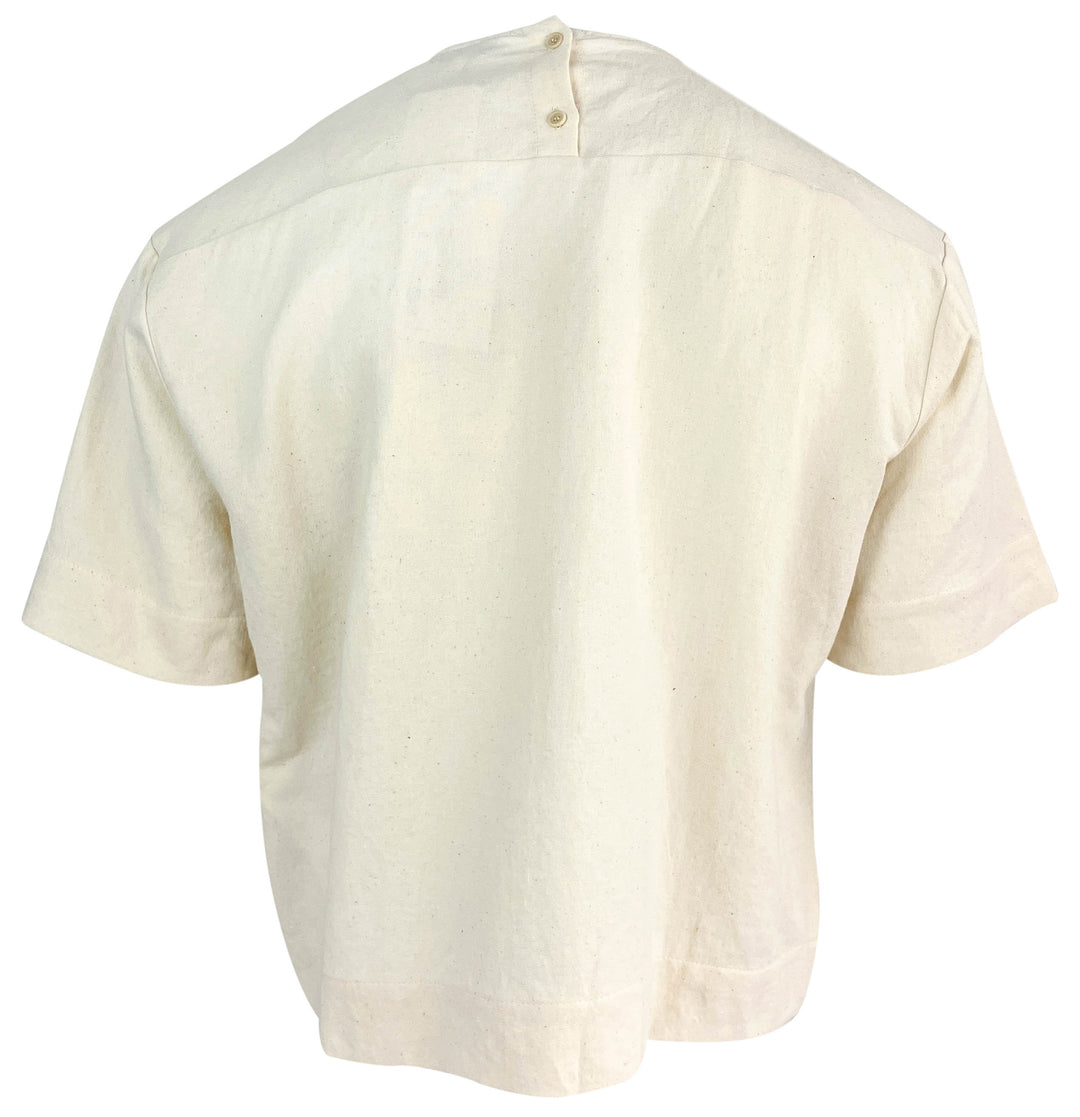 JW Anderson Boxy Tee in Cream - Discounts on JW Anderson at UAL