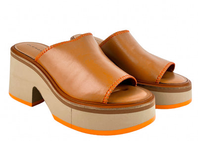 Clergerie Cessy Sandal in Brown - Discounts on Clergerie at UAL