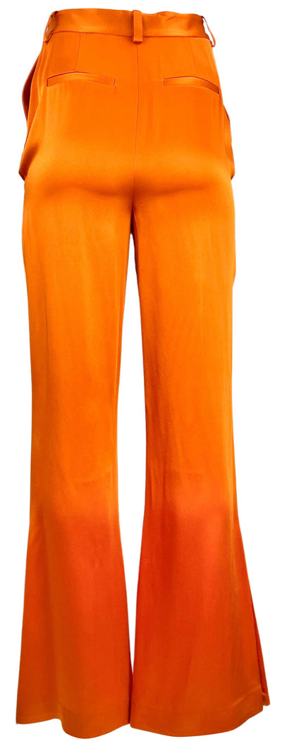 LAPOINTE High Rise Trousers in Tangerine - Discounts on LAPOINTE at UAL