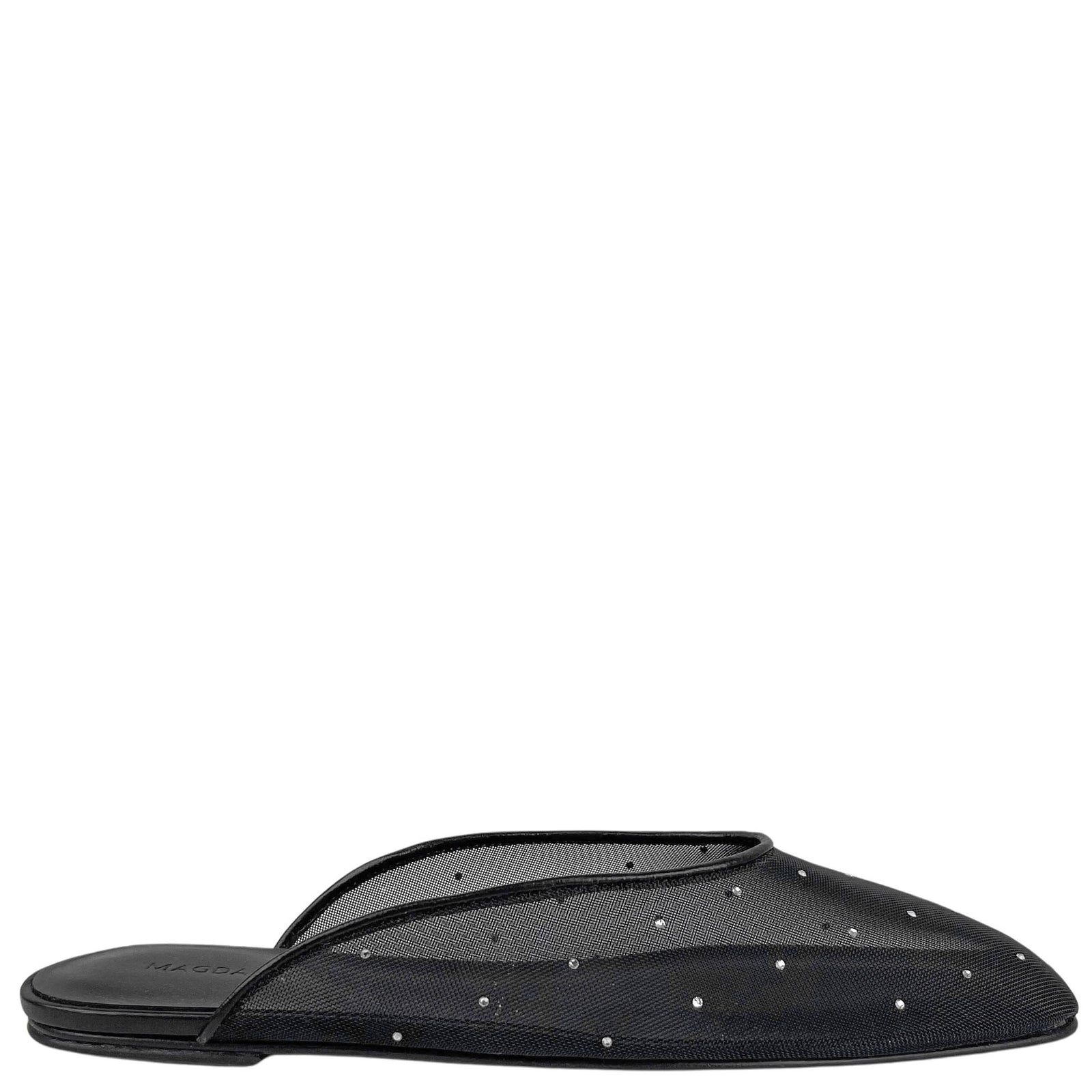 Magda Butrym Sheer Embellished Mules in Black - Discounts on Magda Butrym at UAL