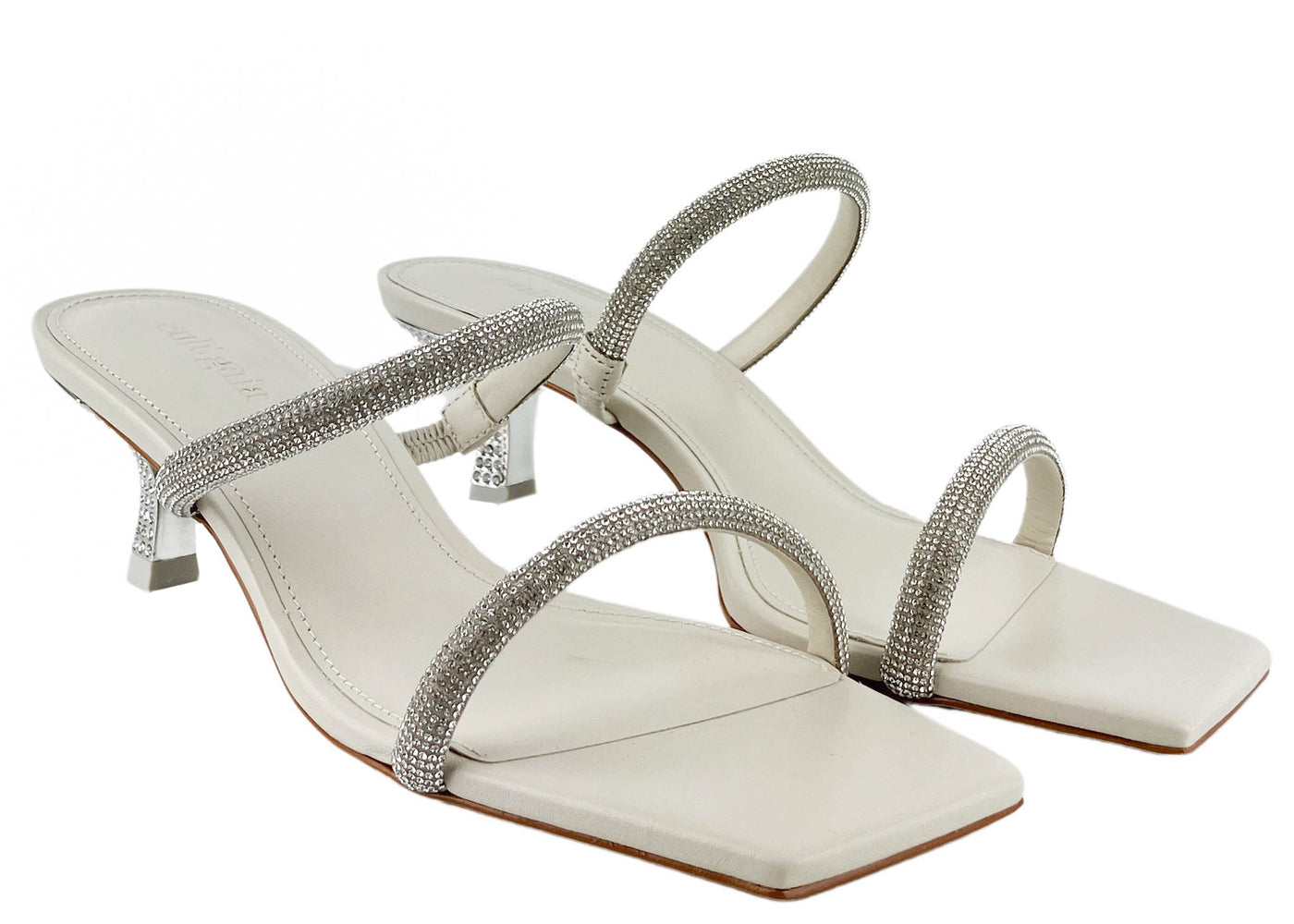 Cult Gaia Nami Sandals in Off White - Discounts on Cult Gaia at UAL