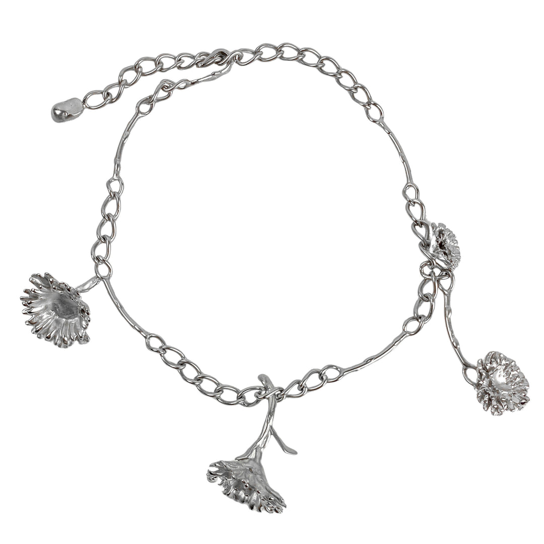 Marni Calla Lily Necklace in Silver - Discounts on Marni at UAL