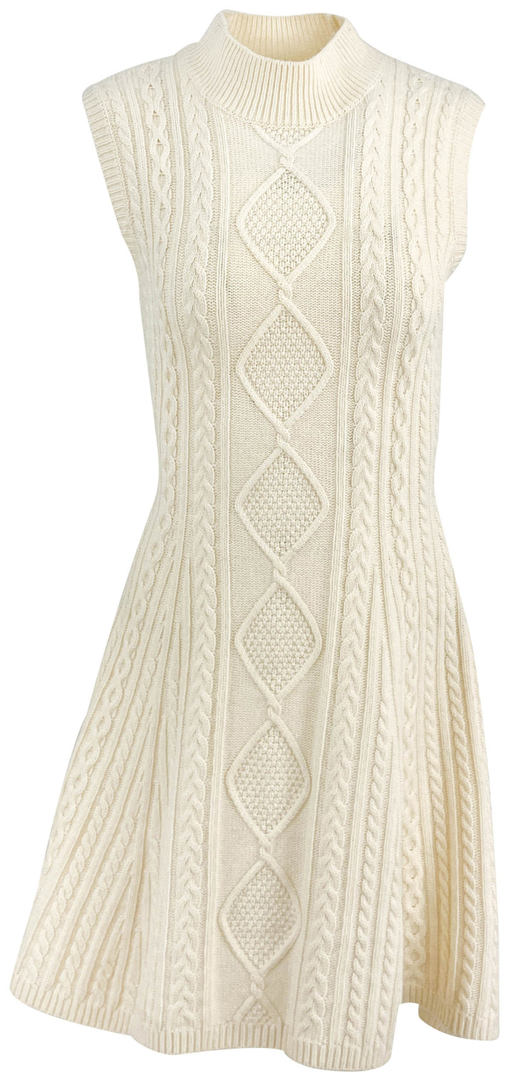 Staud Charade Sweater Dress in Cream