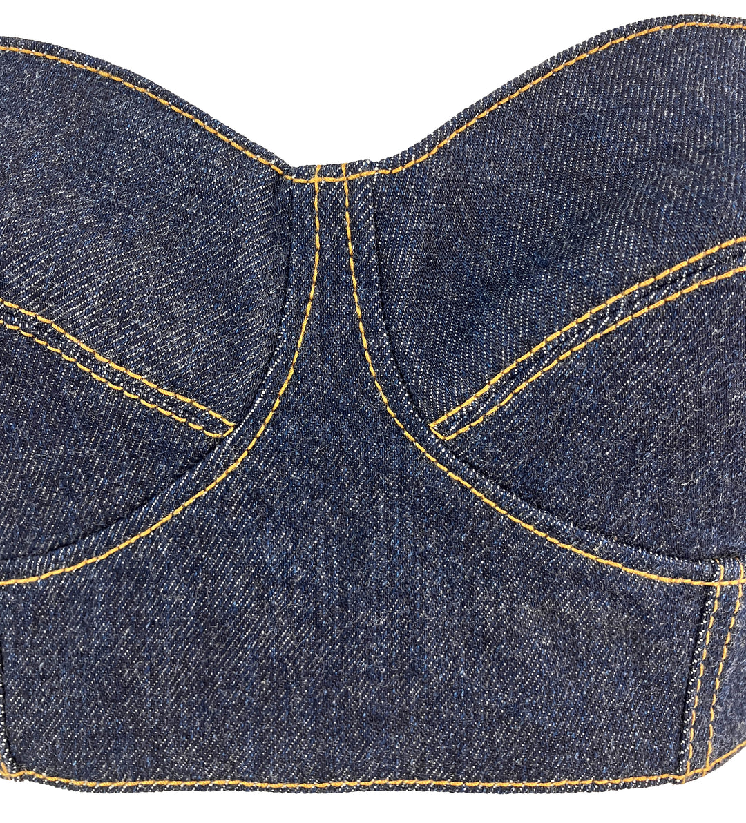 Alaïa Denim Bra Top in Blue - Discounts on Alaïa at UAL