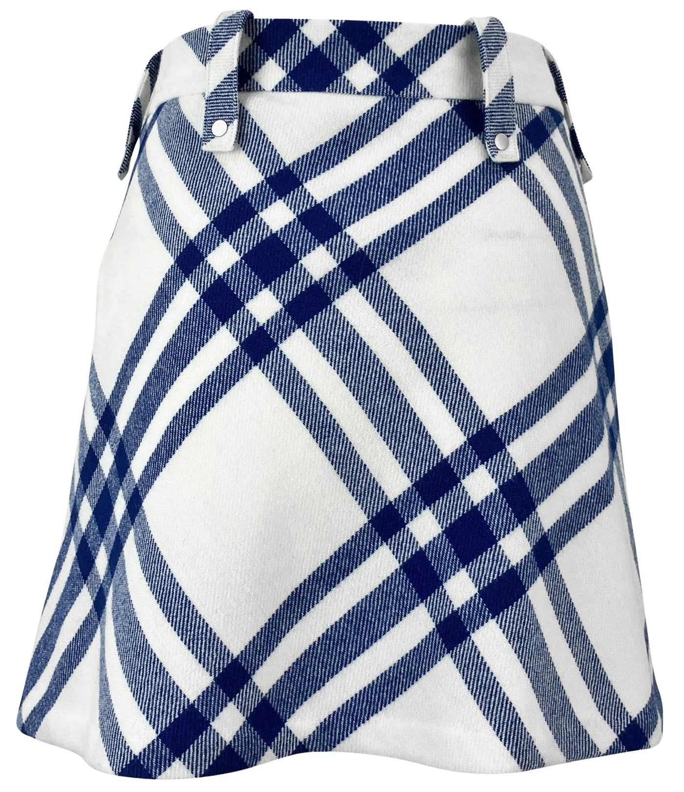 Burberry Knight Check Draped Skirt in Knight IP Check - Discounts on Burberry at UAL