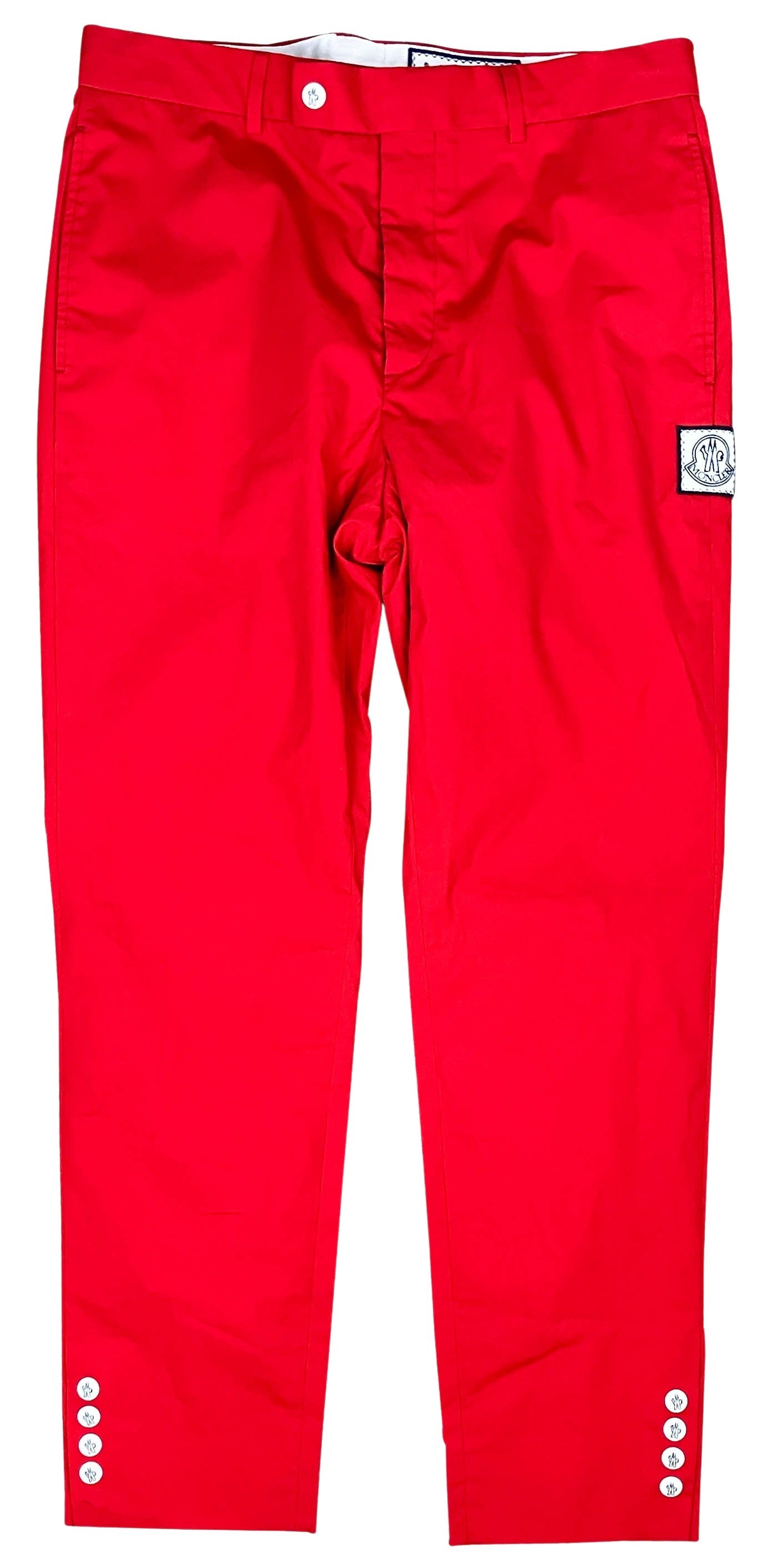 Moncler Gamme Bleu Trousers in Red - Discounts on Moncler at UAL