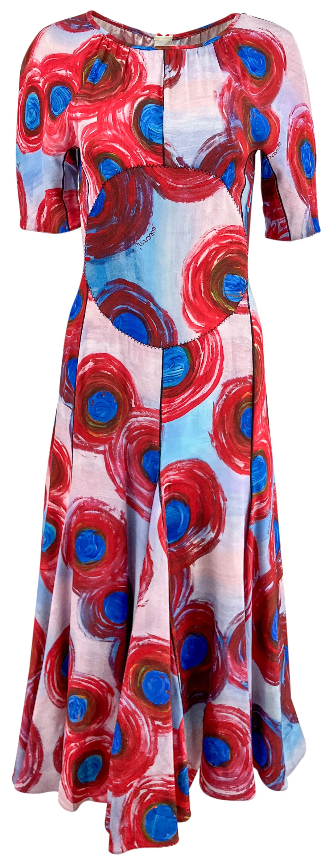 Marni Buchi Rossi Envers Satin Dress in Lacquer - Discounts on Marni at UAL