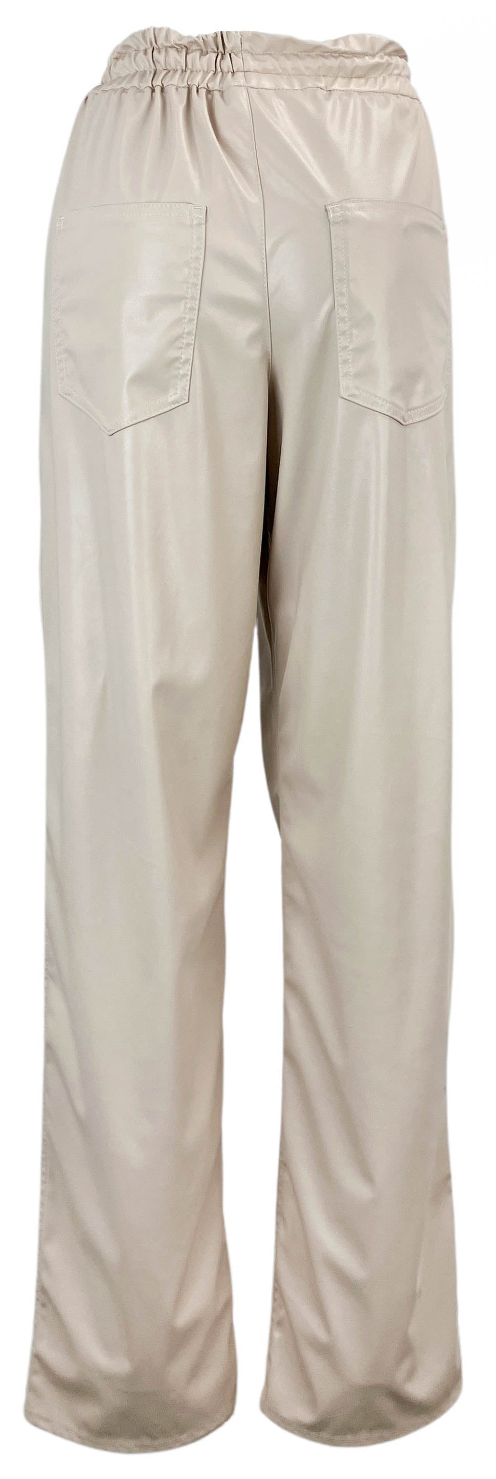 Isabel Marant Étoile Brina Faux Leather Pants in Chalk - Discounts on Isabel Marant at UAL