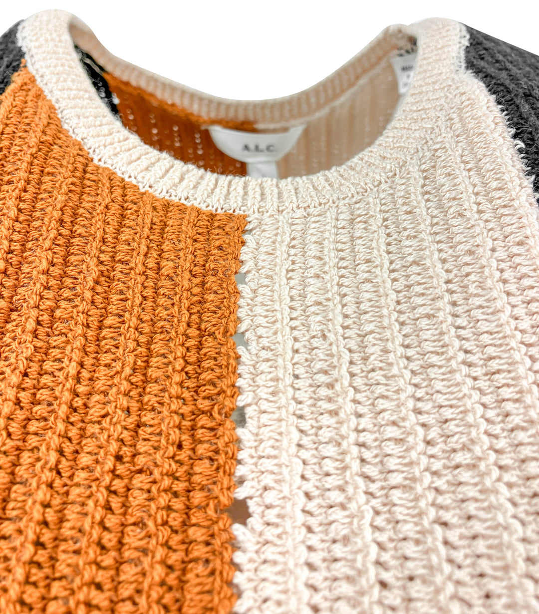 A.L.C. Marco Striped Crop Tank Top in Black Multi - Discounts on A.L.C. at UAL