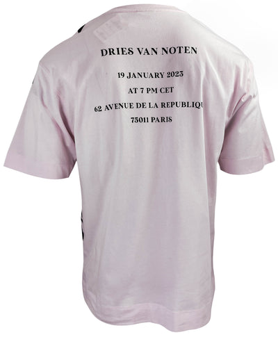 Dries Van Noten Heli PR Show T-Shirt in Light Pink - Discounts on Dries Van Noten at UAL