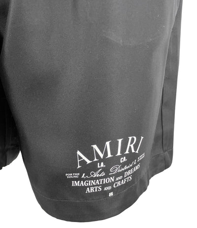 Amiri Silk Arts District Shorts in Black - Discounts on Amiri at UAL
